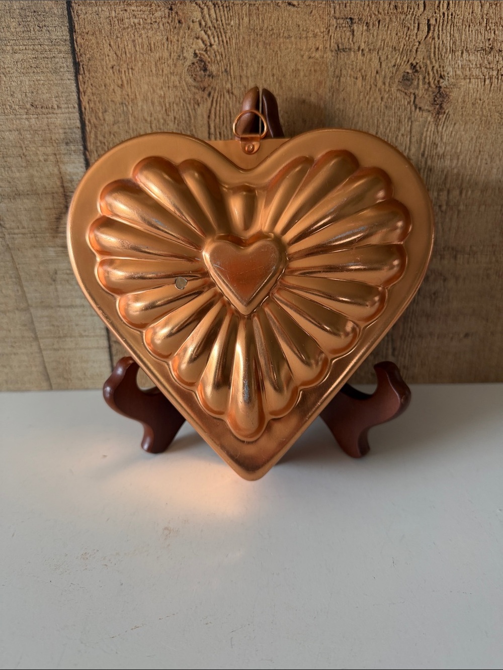 Vintage Copper Heart Wall Hanging Mold